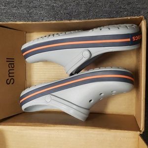 Cross unisex men's women's clog. Light grey/ navy size 11